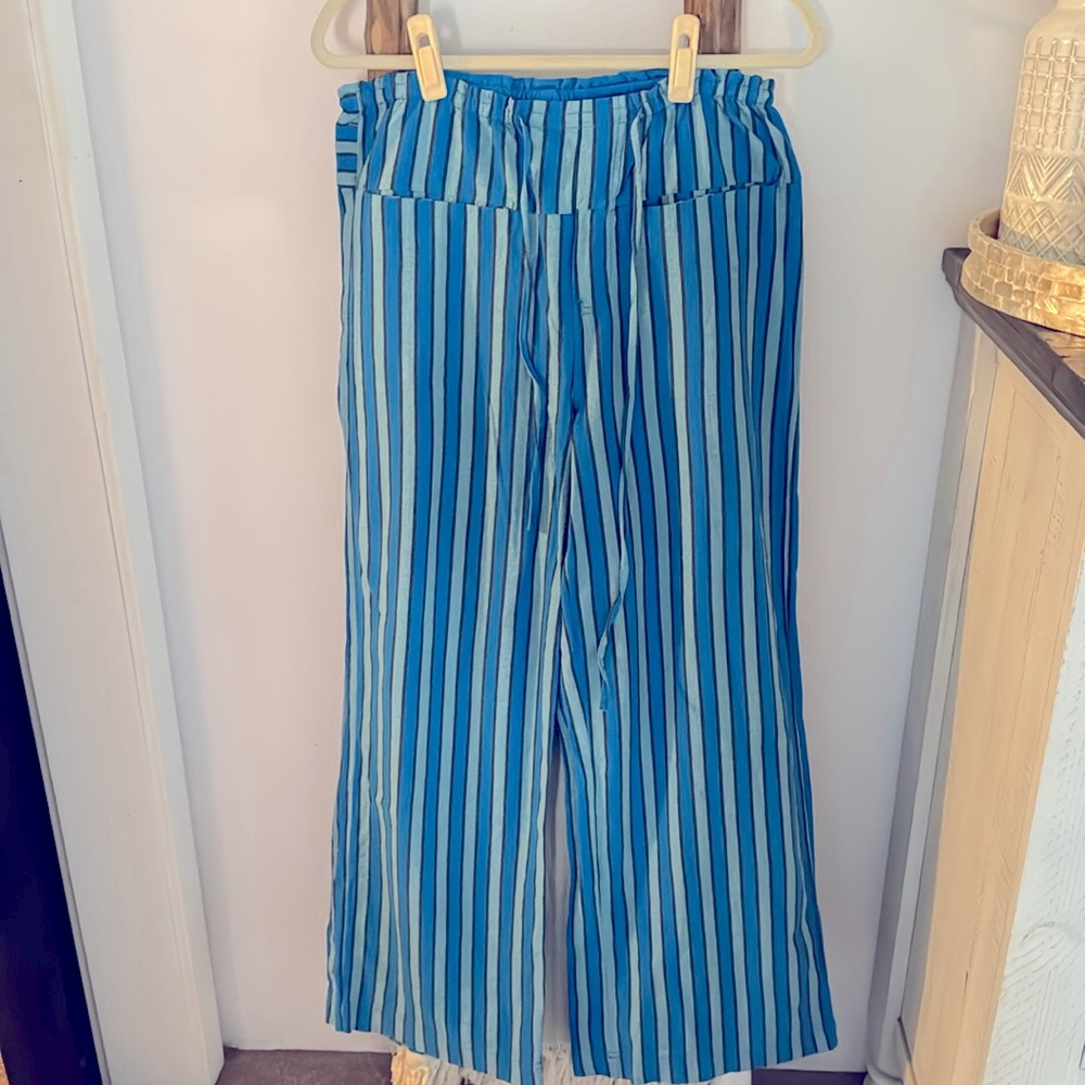 Hudson Canyon Striped Pants - Blue